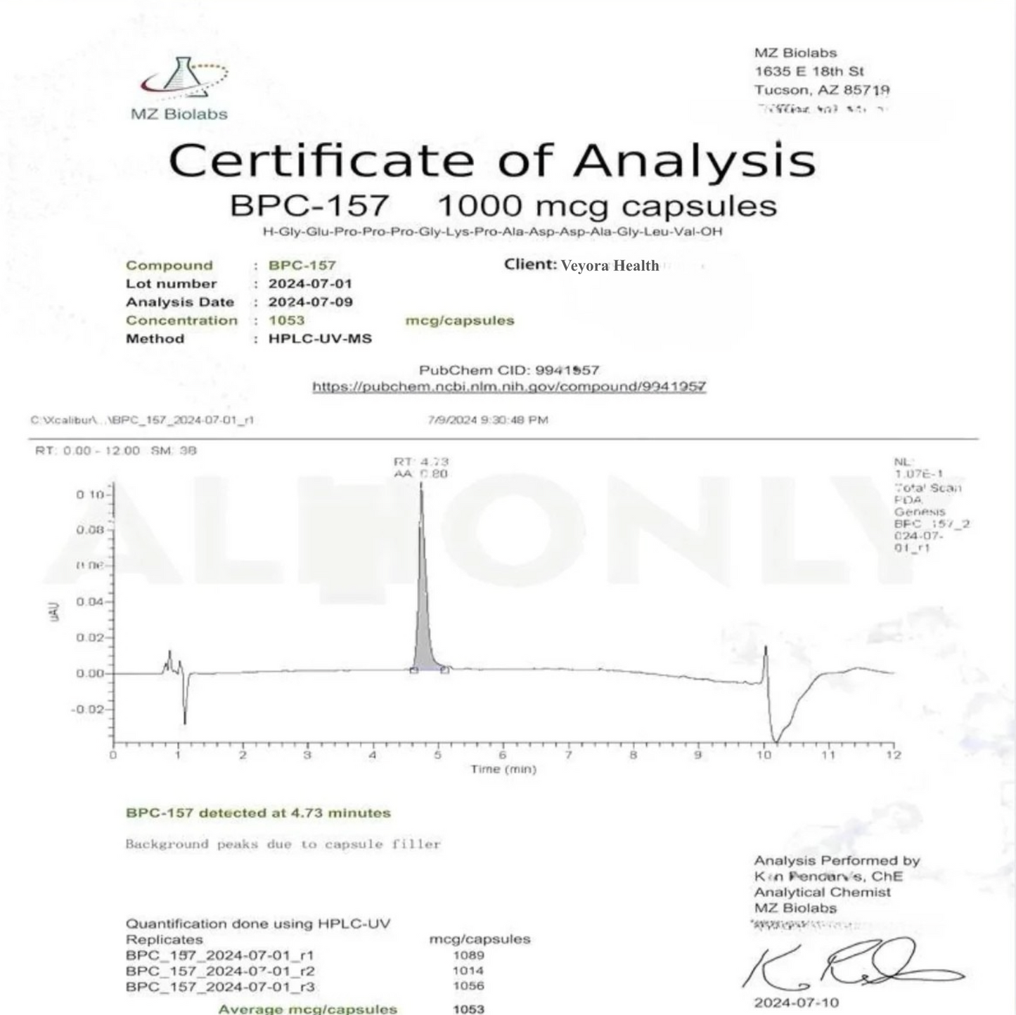 Body Protection Compound (BPC-157)